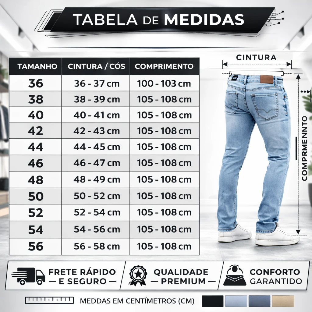 Kit 4 Calças Jeans Masculina Skinny Corte Tradicional