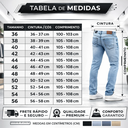 Kit 4 Calças Jeans Masculina Skinny Corte Tradicional